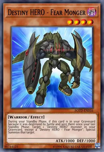 Edison Rulings for Destiny HERO - Fear Monger